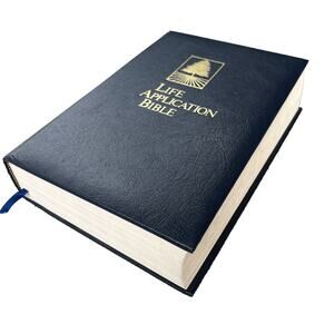 NIV Life Application Bible 1991 New International Version Tyndale Blue Hardback
